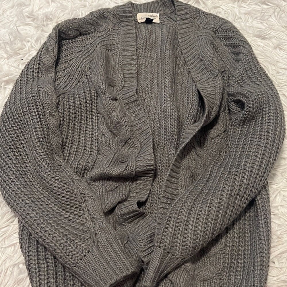 Gray Grandpa cardigan